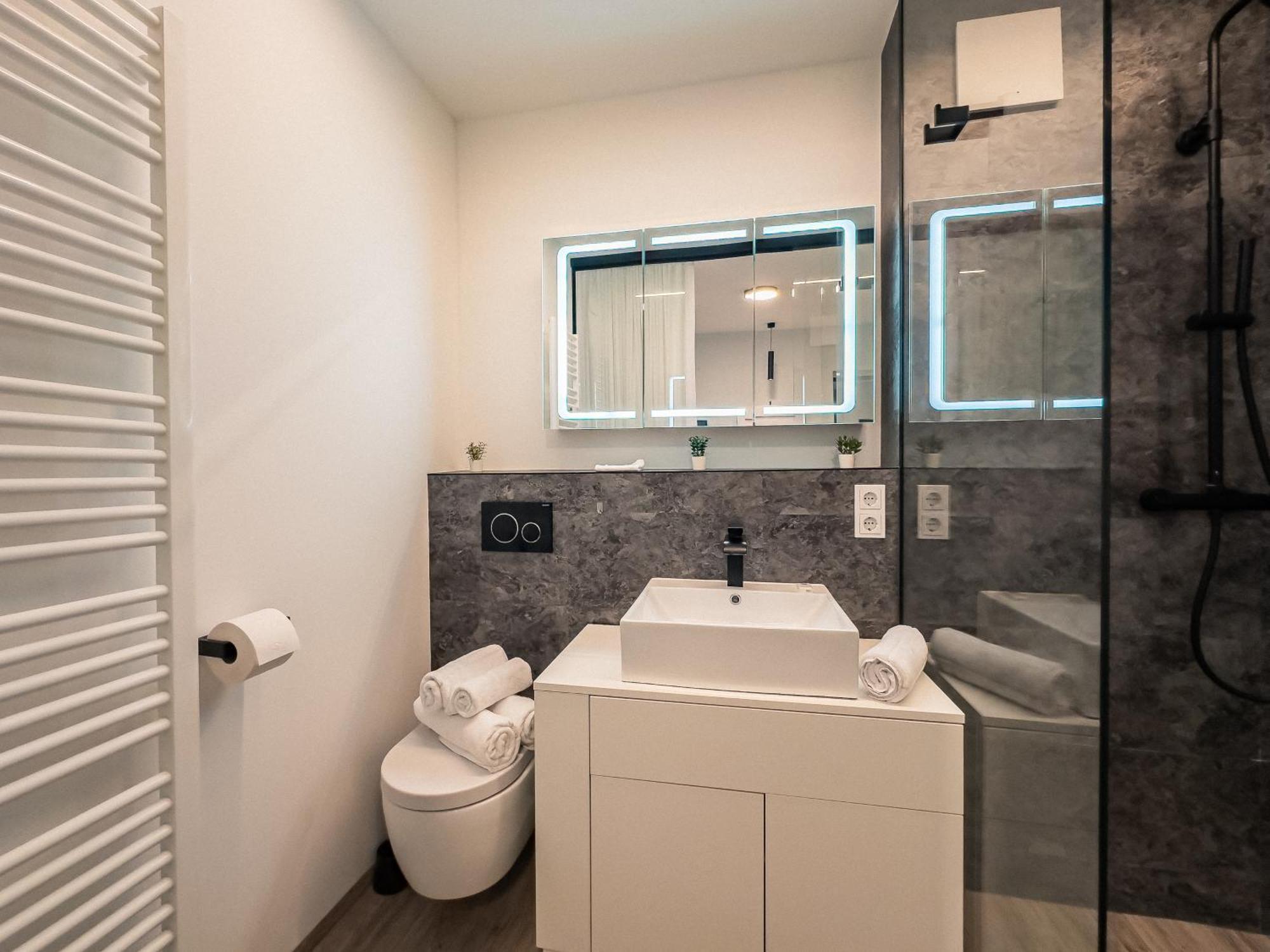 Crest - Riverside Lofts Mit Parken I Balkon I Kueche I Regendusche Passau Bagian luar foto